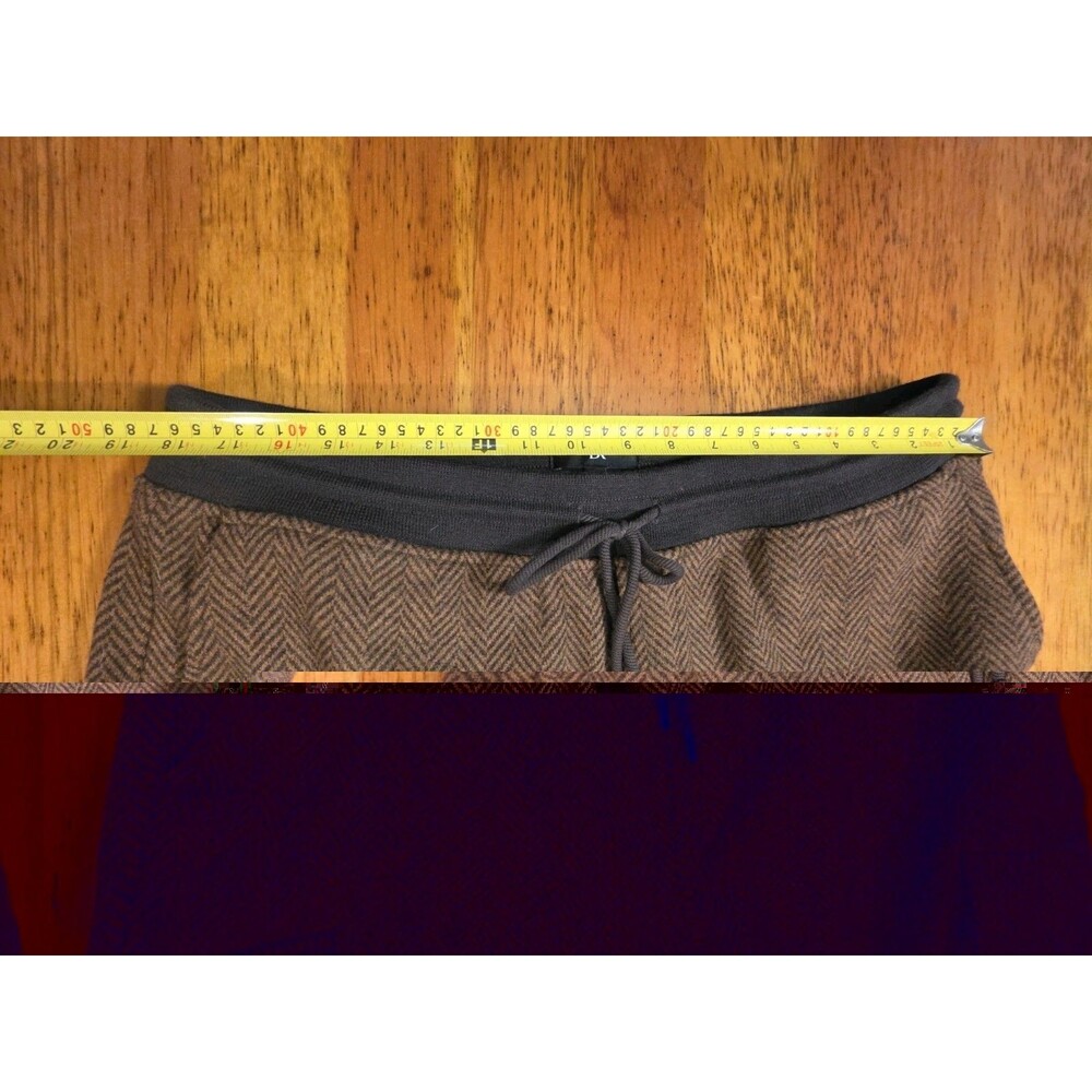 Banana Republic Mens XL Wool Blend Twill Cargo Jogger Pants Dark Spiced Rum EUC - Picture 4 of 10